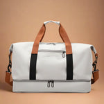 Duffel Bag Waterproof Nylon Shoe Compartment Wet/Dry Separation