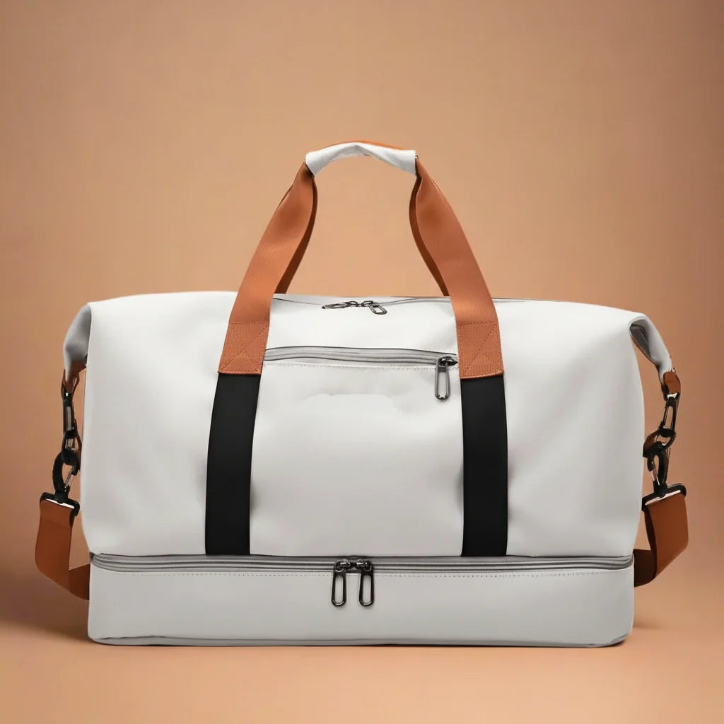 Duffel Bag Waterproof Nylon Shoe Compartment Wet/Dry Separation