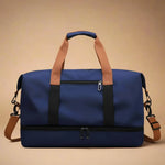Duffel Bag Waterproof Nylon Shoe Compartment Wet/Dry Separation