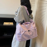 Duffle Bag Adjustable Strap Water-Resistant Multiple Pockets