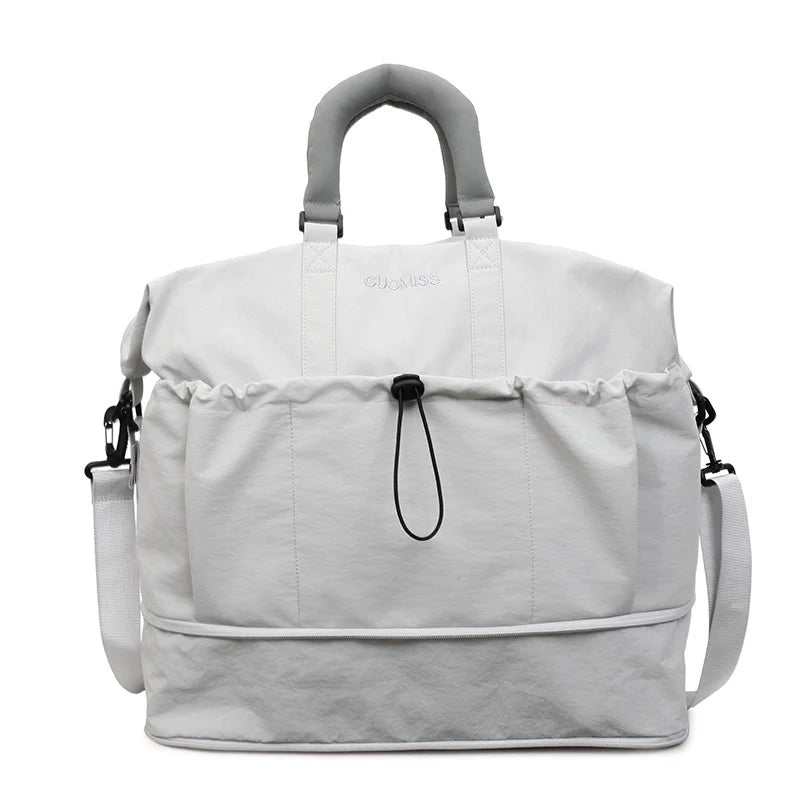 Duffle Bag Adjustable Strap Water-Resistant Multiple Pockets