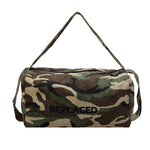 Duffle Bag Camo Print Rugged Fabric & Adjustable Strap