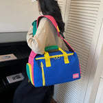 Duffle Bag Colorful Multi-Pocket Padded Handles & Adjustable Strap