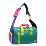 Duffle Bag Colorful Multi-Pocket Padded Handles & Adjustable Strap
