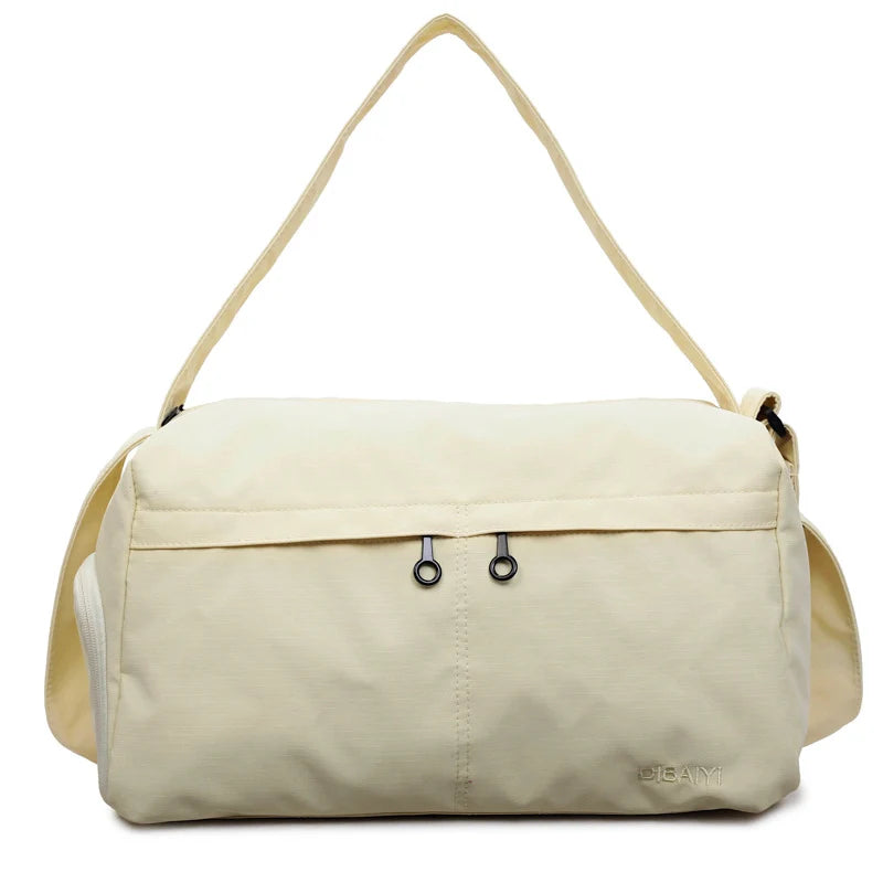 Duffle Bag Compact Stowable Water-Resistant Polyester Multiple Pockets