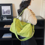 Duffle Bag Compact Stowable Water-Resistant Polyester Multiple Pockets