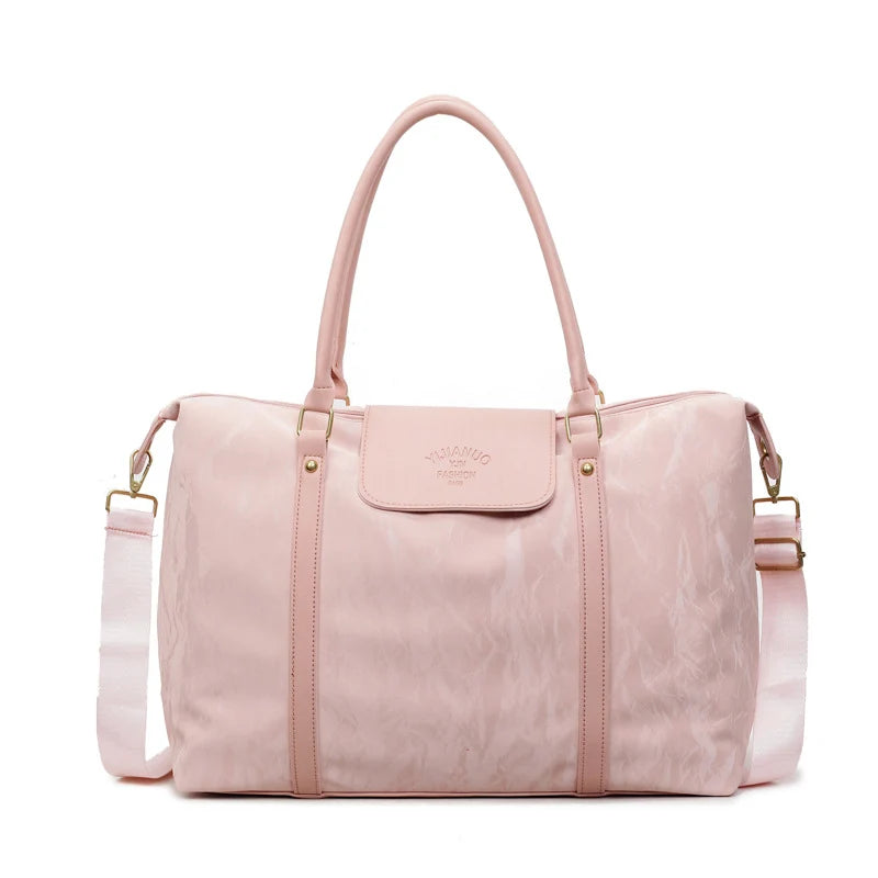 Duffle Bag Compression Sides Durable Fabric & Adjustable Strap