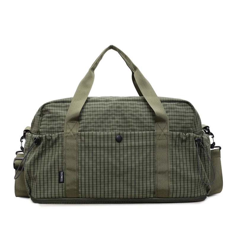 Duffle Bag Durable Fabric Multiple Pockets & Adjustable Straps