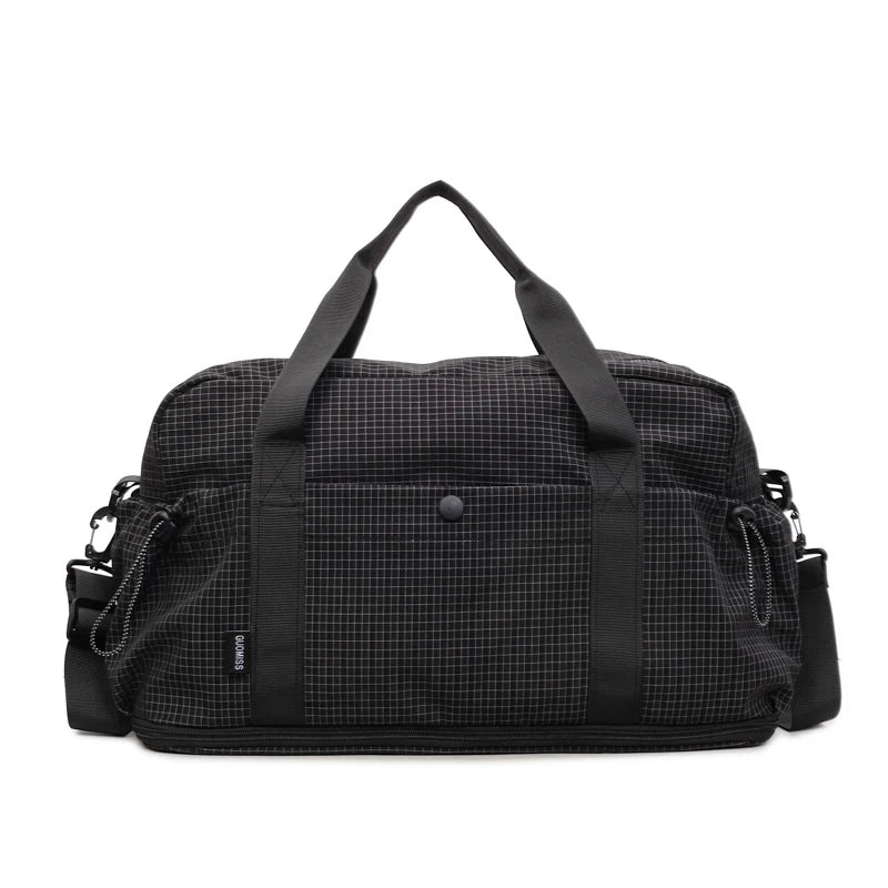Duffle Bag Durable Fabric Multiple Pockets & Adjustable Straps