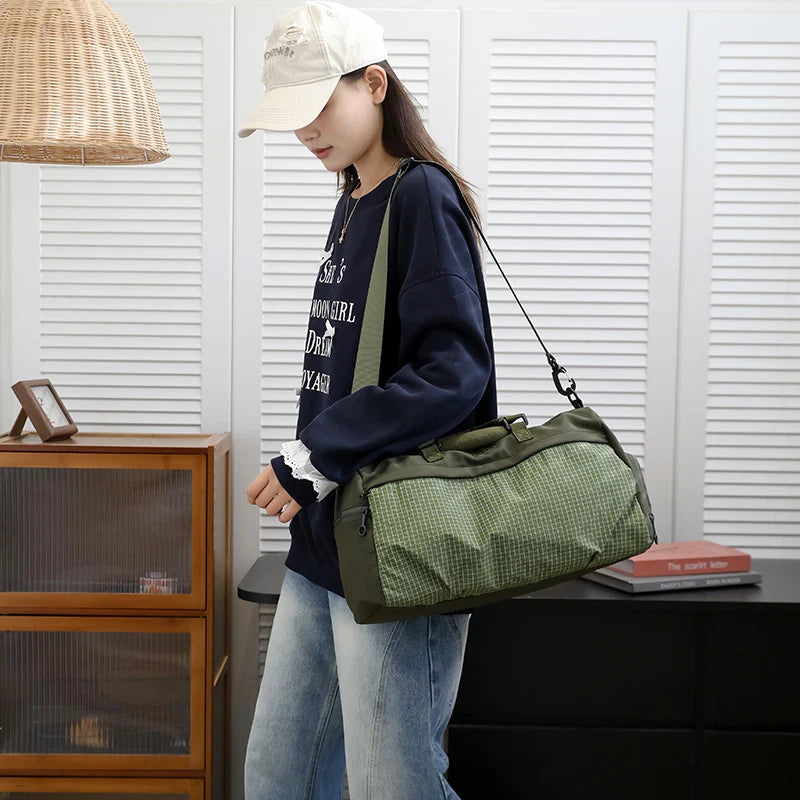 Duffle Bag Durable Multi-Pocket Adjustable Strap