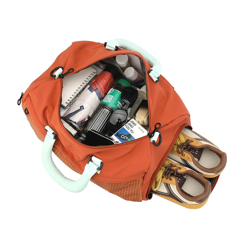 Duffle Bag Durable Multi-Pocket Adjustable Strap