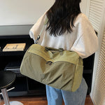 Duffle Bag Large Capacity Multiple Compartments Detachable Strap