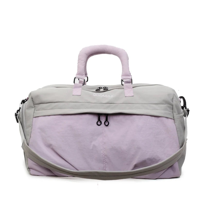 Duffle Bag Large Capacity Multiple Compartments Detachable Strap