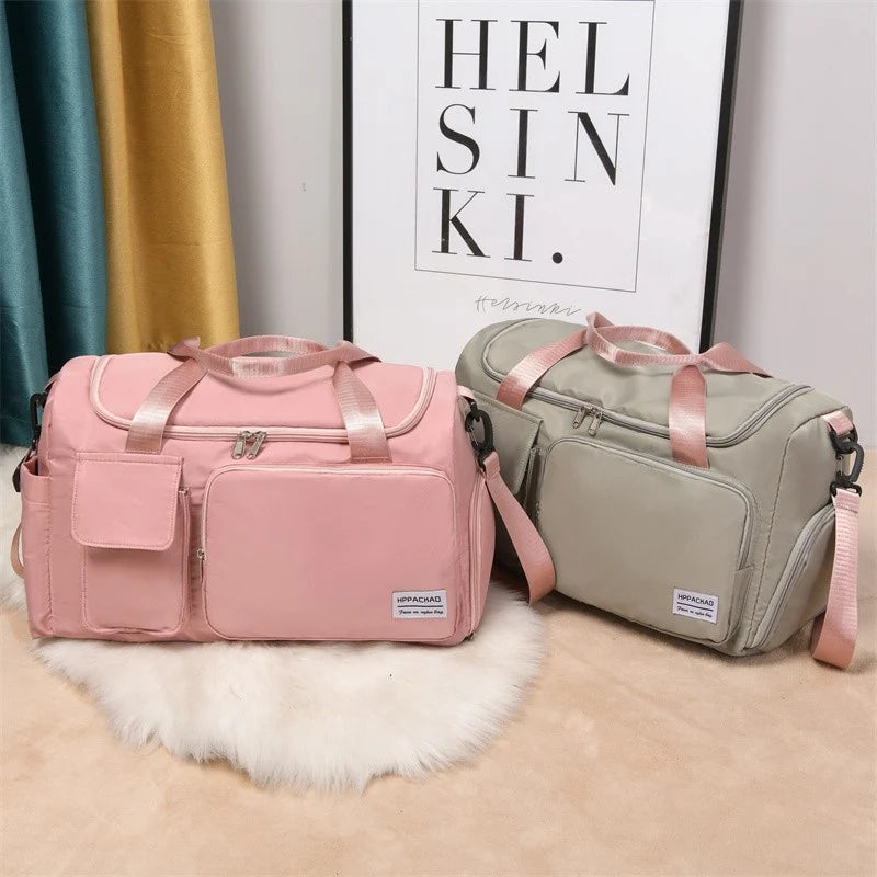 Duffle Bag Large Capacity & Multiple Compartments Water-Resistant Fabric
