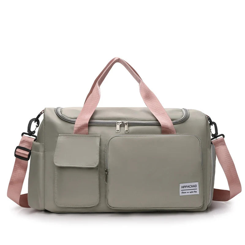 Duffle Bag Large Capacity & Multiple Compartments Water-Resistant Fabric