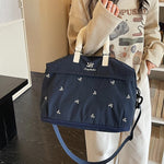 Duffle Bag Large Water-Resistant Padded Handles & Detachable Strap