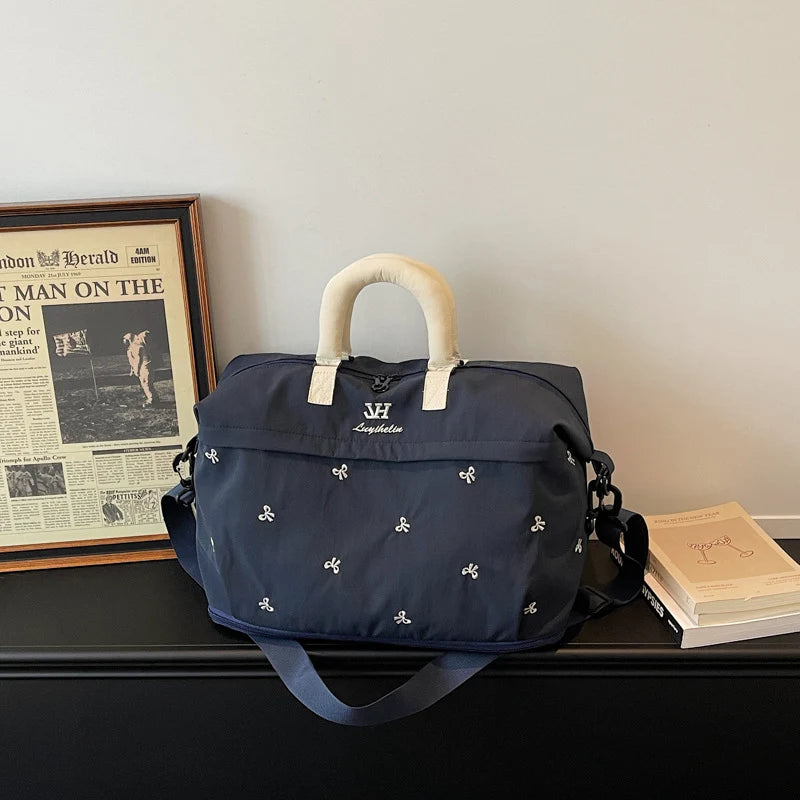 Duffle Bag Large Water-Resistant Padded Handles & Detachable Strap