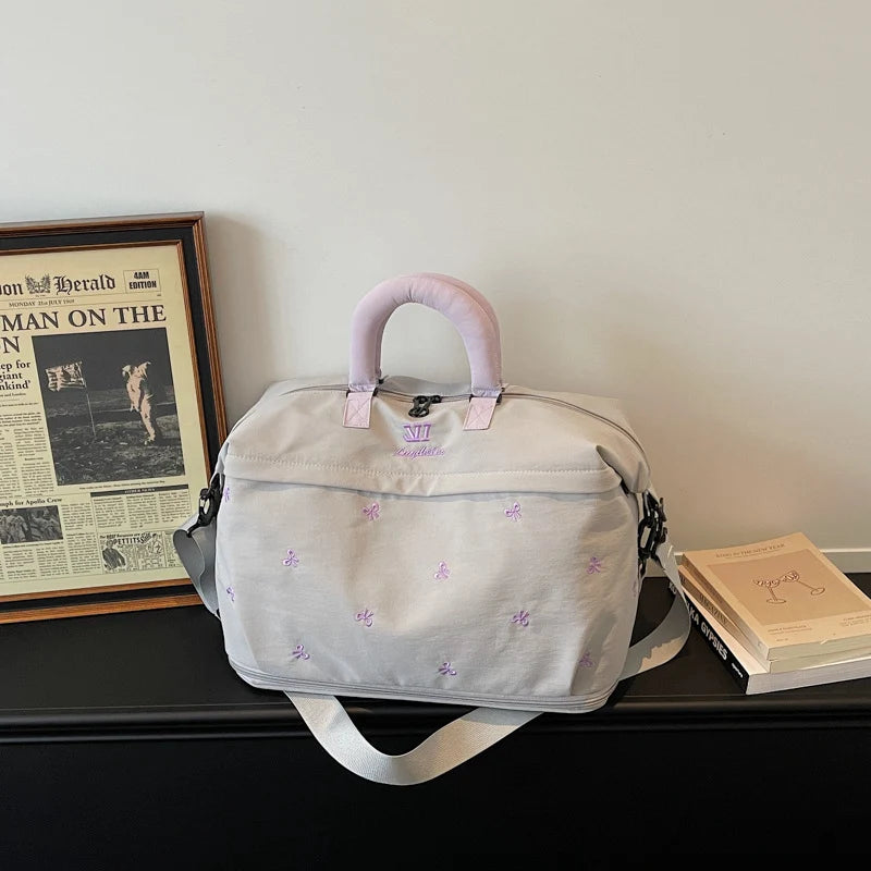 Duffle Bag Large Water-Resistant Padded Handles & Detachable Strap