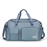 Duffle Bag Lightweight Water-Resistant Multiple Pockets & Shoulder Strap