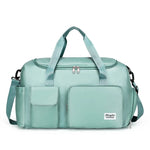 Duffle Bag Lightweight Water-Resistant Multiple Pockets & Shoulder Strap