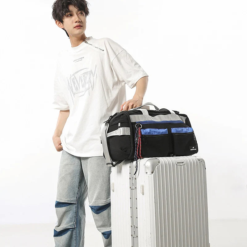 Duffle Bag Multi-Compartment Shoe & Tech Pockets Water-Resistant