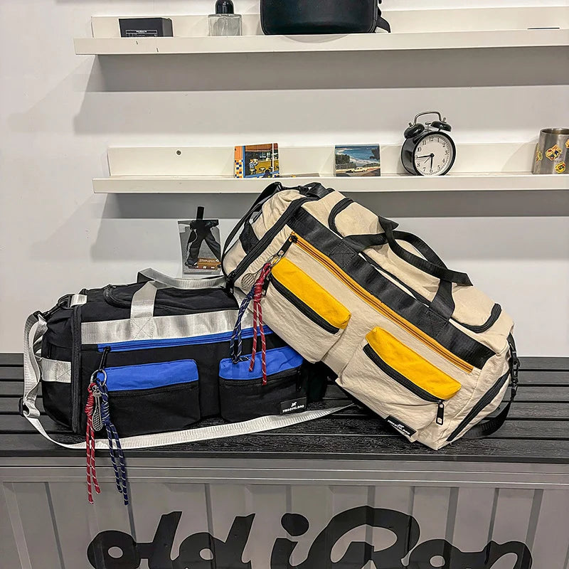 Duffle Bag Multi-Compartment Shoe & Tech Pockets Water-Resistant