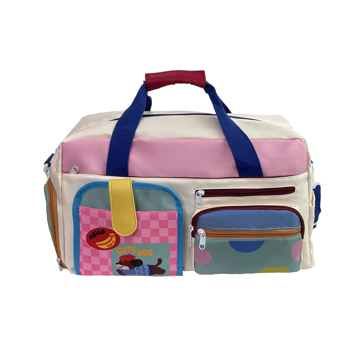 Duffle Bag Multi-Compartment Water-Resistant Fabric & Padded Straps