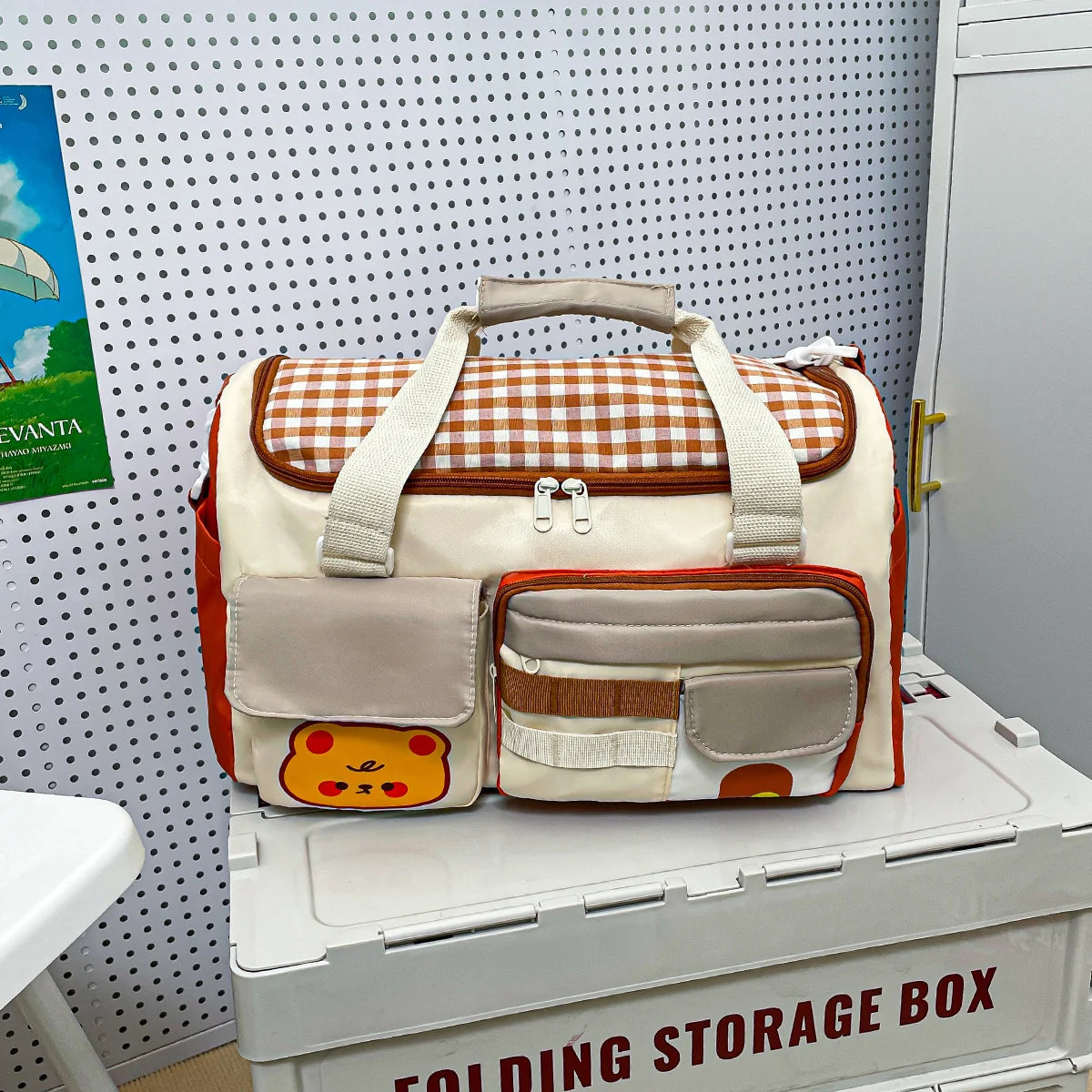 Duffle Bag Multi-Compartment Water-Resistant Fabric & Padded Straps