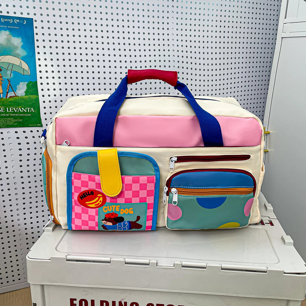 Duffle Bag Multi-Compartment Water-Resistant Fabric & Padded Straps