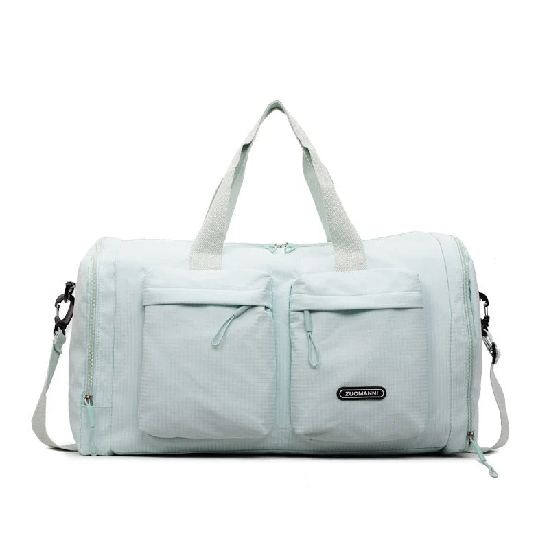 Duffle Bag Multi-Pocket Water-Resistant Padded Shoulder Strap