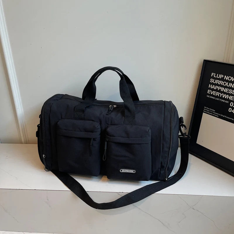 Duffle Bag Multi-Pocket Water-Resistant Padded Shoulder Strap