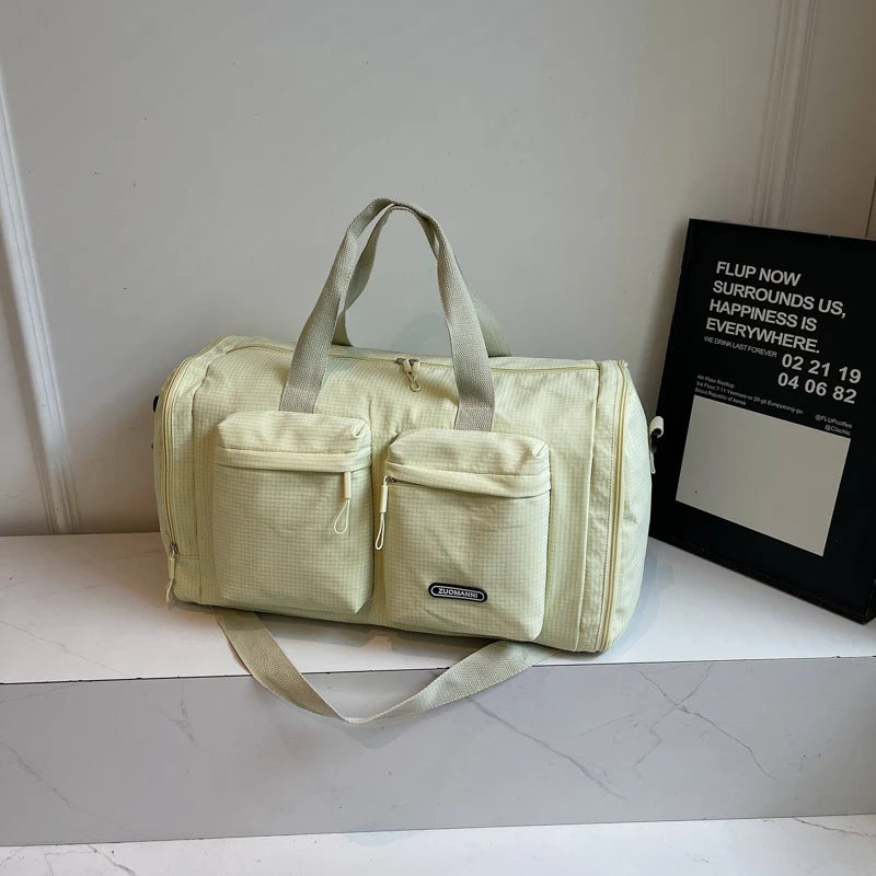 Duffle Bag Multi-Pocket Water-Resistant Padded Shoulder Strap