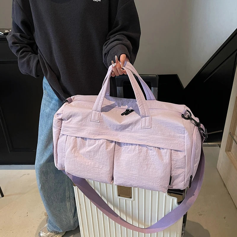 Duffle Bag Multiple Pockets Lightweight Adjustable Shoulder Strap