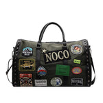 Duffle Bag Patchwork Water-Resistant Multiple Pockets