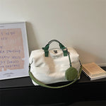 Duffle Bag Spacious Durable Synthetic Fabric Detachable Shoulder Strap