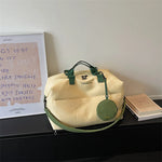 Duffle Bag Spacious Durable Synthetic Fabric Detachable Shoulder Strap