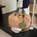 Duffle Bag Spacious Durable Synthetic Fabric Detachable Shoulder Strap