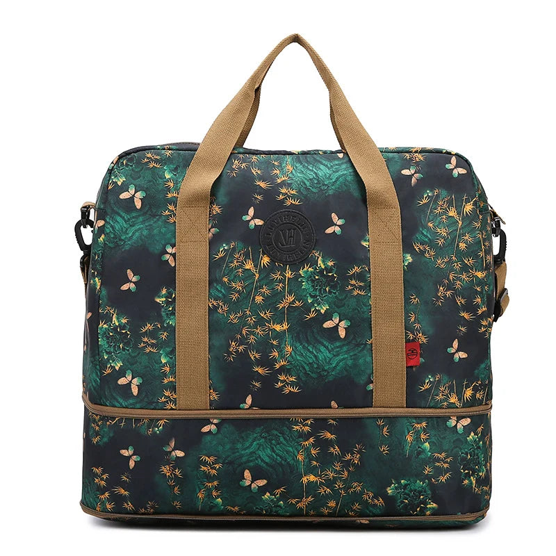 Duffle Bag Spacious Interior Multiple Pockets Adjustable Shoulder Strap