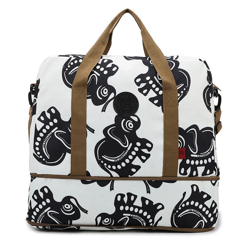 Duffle Bag Spacious Interior Multiple Pockets Adjustable Shoulder Strap