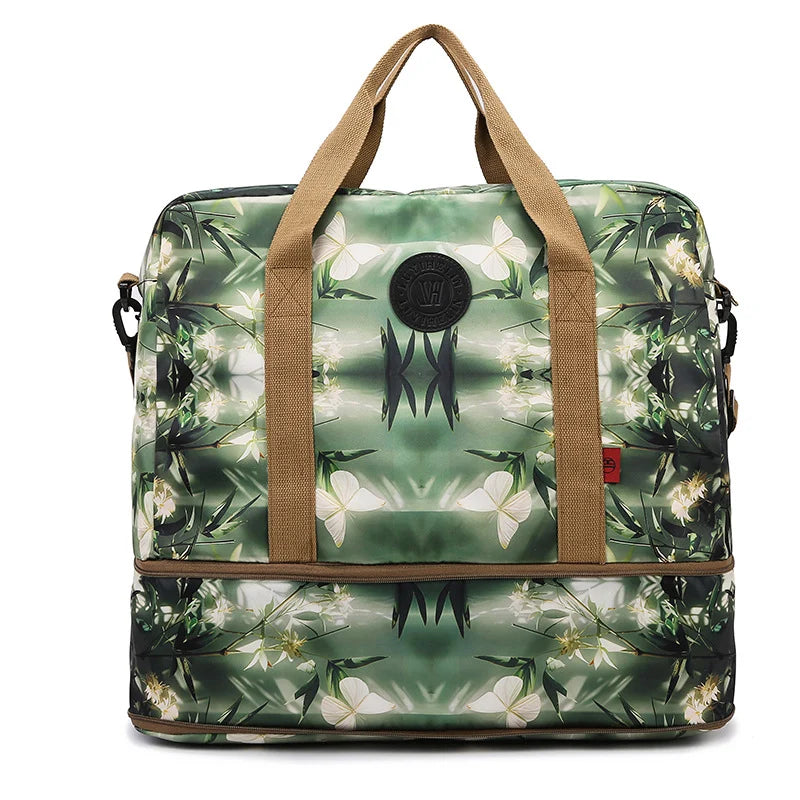 Duffle Bag Spacious Interior Multiple Pockets Adjustable Shoulder Strap