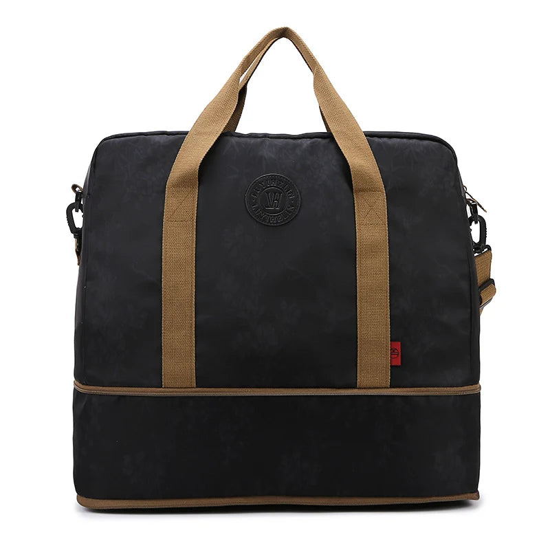 Duffle Bag Spacious Interior Multiple Pockets Adjustable Shoulder Strap