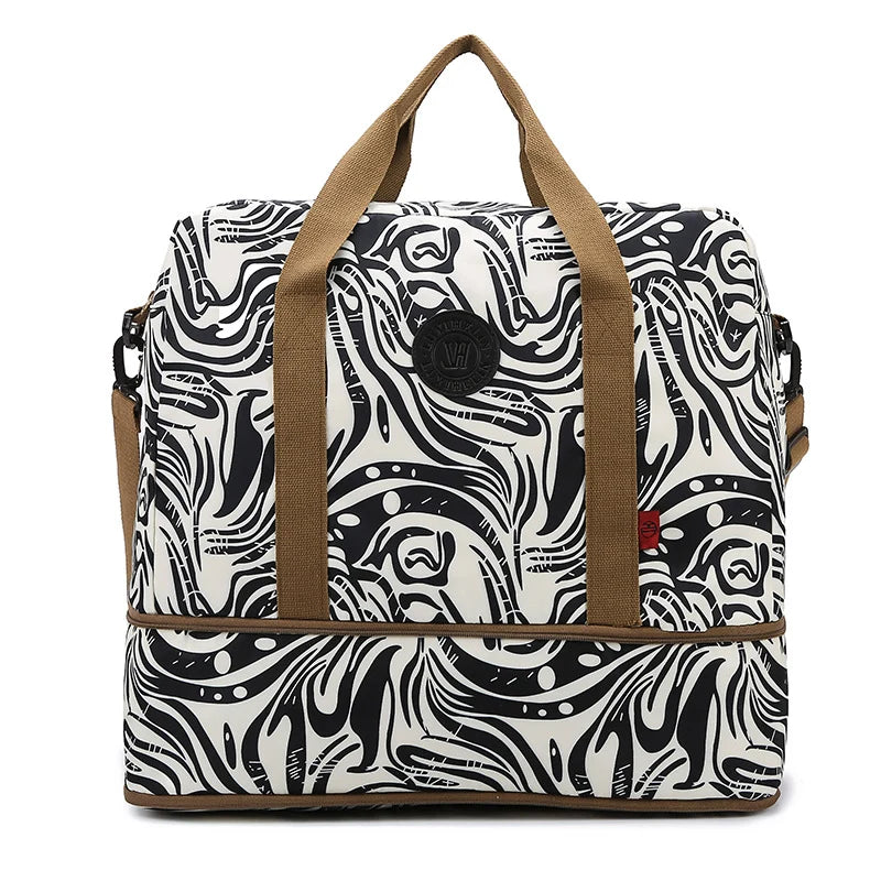 Duffle Bag Spacious Interior Multiple Pockets Adjustable Shoulder Strap