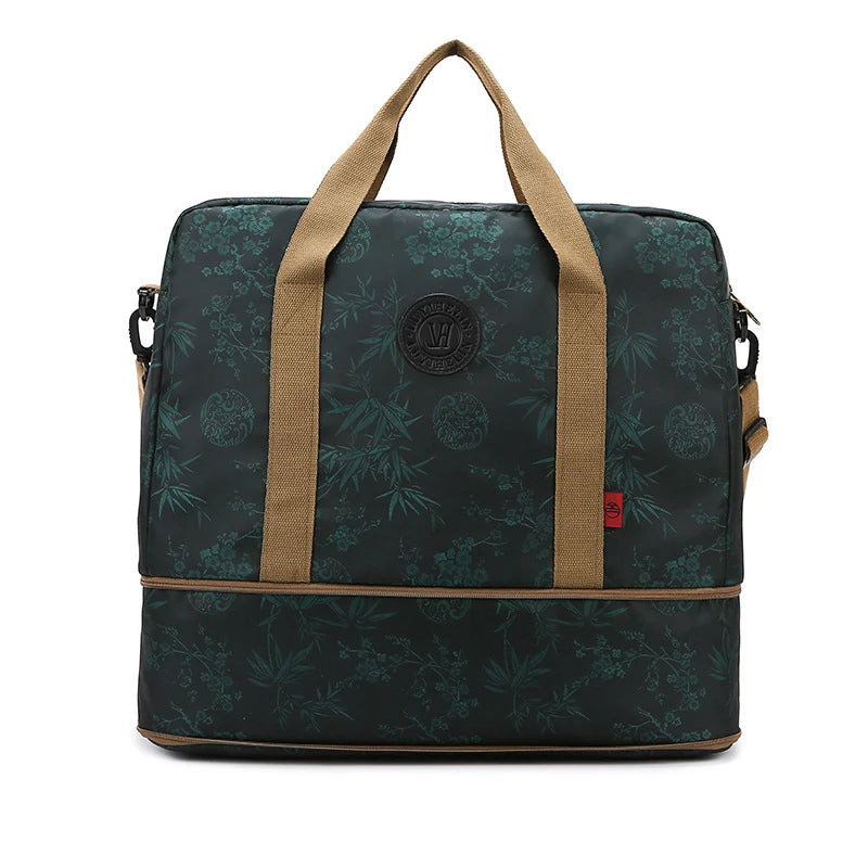 Duffle Bag Spacious Interior Multiple Pockets Adjustable Shoulder Strap