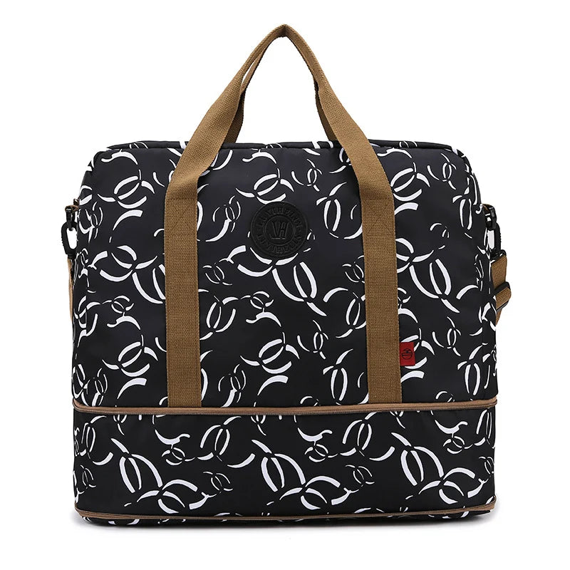 Duffle Bag Spacious Interior Multiple Pockets Adjustable Shoulder Strap