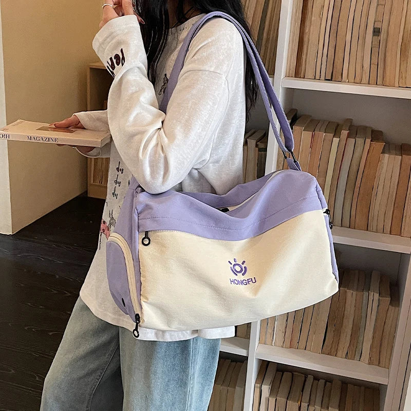 Duffle Bag Spacious Interior Multiple Pockets Adjustable Strap