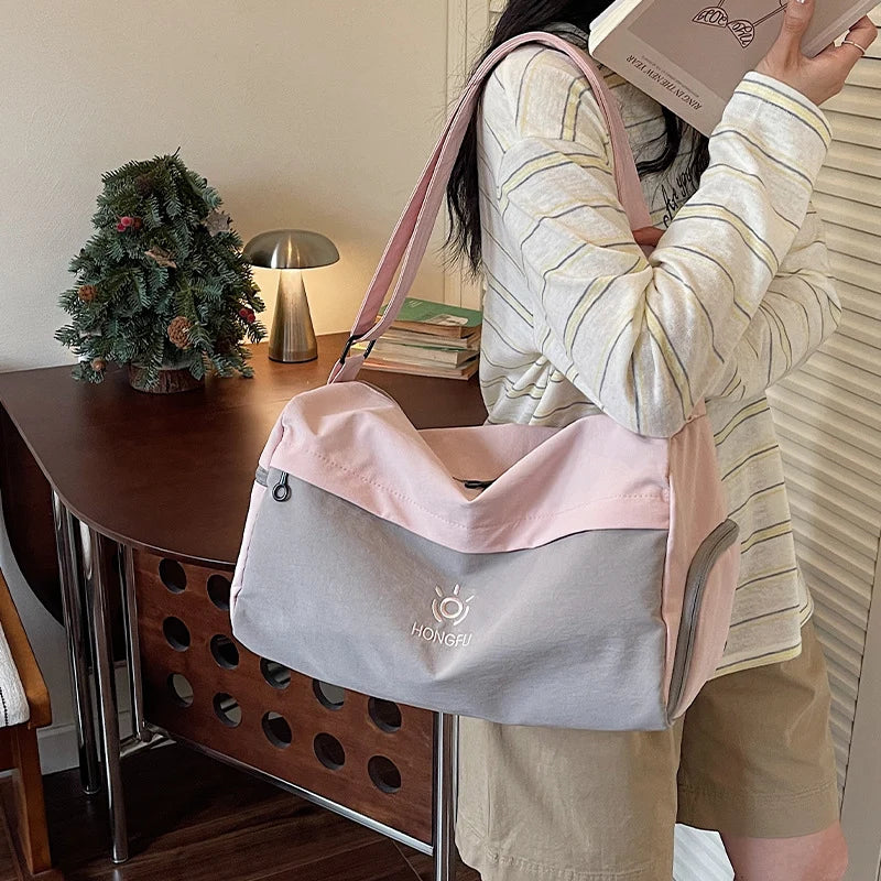 Duffle Bag Spacious Interior Multiple Pockets Adjustable Strap