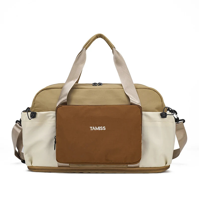 Duffle Bag Spacious Interior Weather-Resistant Detachable Strap