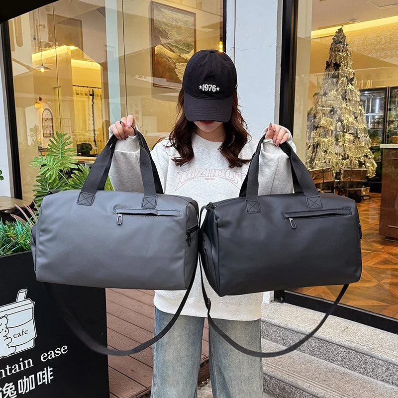 Duffle Bag Spacious Interior Weather-Resistant Fabric & Adjustable Strap