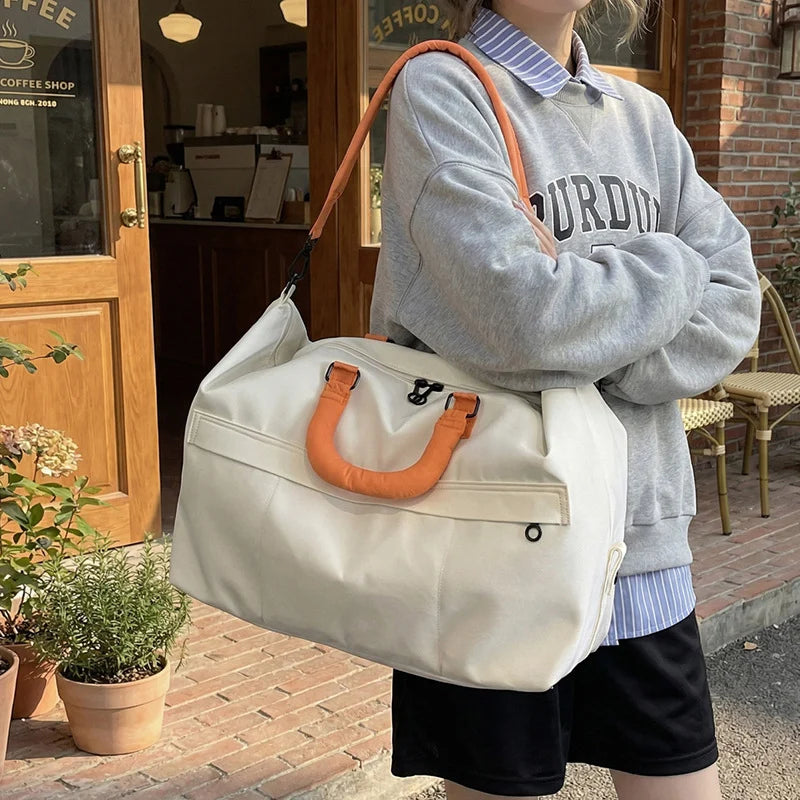 Duffle Bag Spacious Main Compartment Durable Fabric