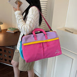 Duffle Bag Spacious Multi-Pocket Adjustable Shoulder Strap